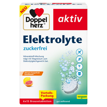 DOPPELHERZ Elektrolyte zuckerfrei Brausetabletten