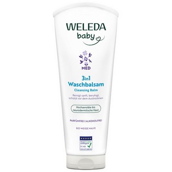 WELEDA 3in1 Waschbalsam weiße Malve