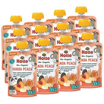 HOLLE Panda Peach Pfirsich/Aprikose/Banan.m.Dinkel